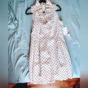 Harper Rose Polka Dot Sleeveless Dress NWT
